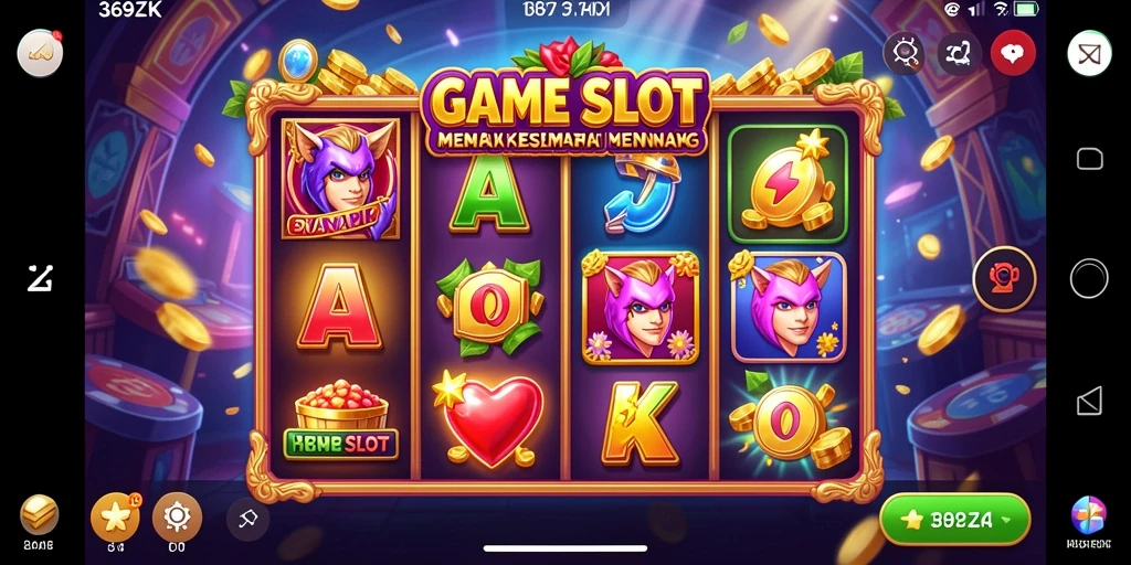 Tampilan gameplay yang memukau dalam 369ZK saat berputar slot.