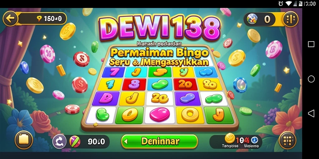 Tampilan gameplay Bingo yang seru dan interaktif.