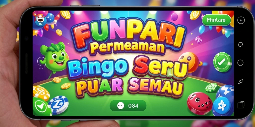 Tampilan gameplay seru Kasino Bingo FUNPARI dengan berbagai fitur menarik.
