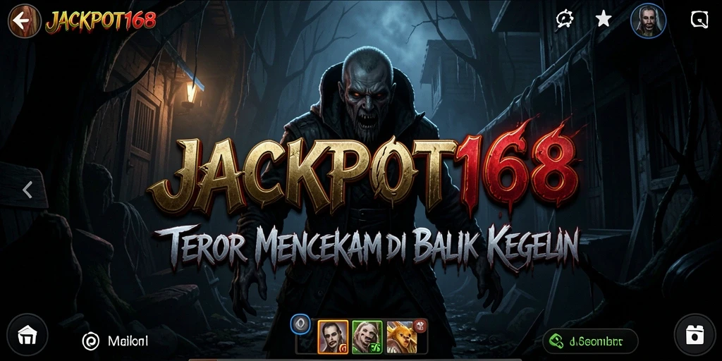 Menggambarkan gameplay menegangkan dari JACKPOT168 di dunia horor.