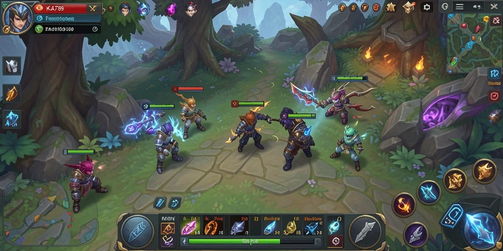 Tangkapan layar gameplay KA789 yang menunjukkan petualangan di dunia MMORPG.
