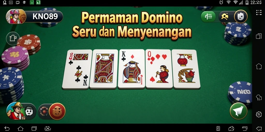 Tangkapan layar KNO89 menunjukkan pemain menikmati permainan Domino.