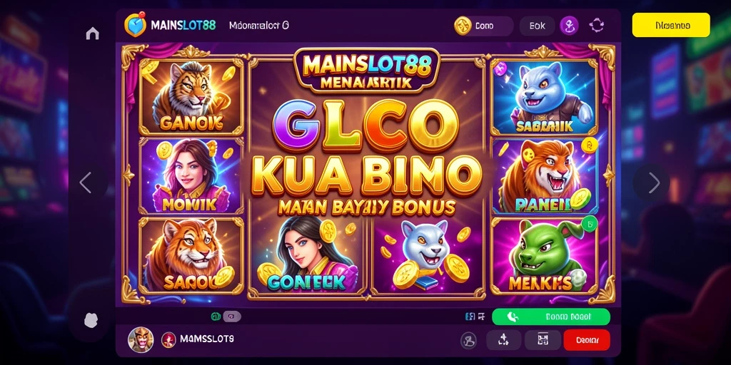 Tampilan menarik dan interaktif dari gameplay Slot MAINSLOT88.