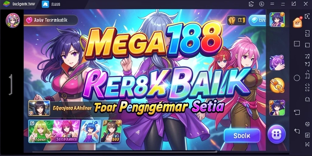 Screenshot gameplay MEGA188 menunjukkan aksi seru dalam dunia Anime.