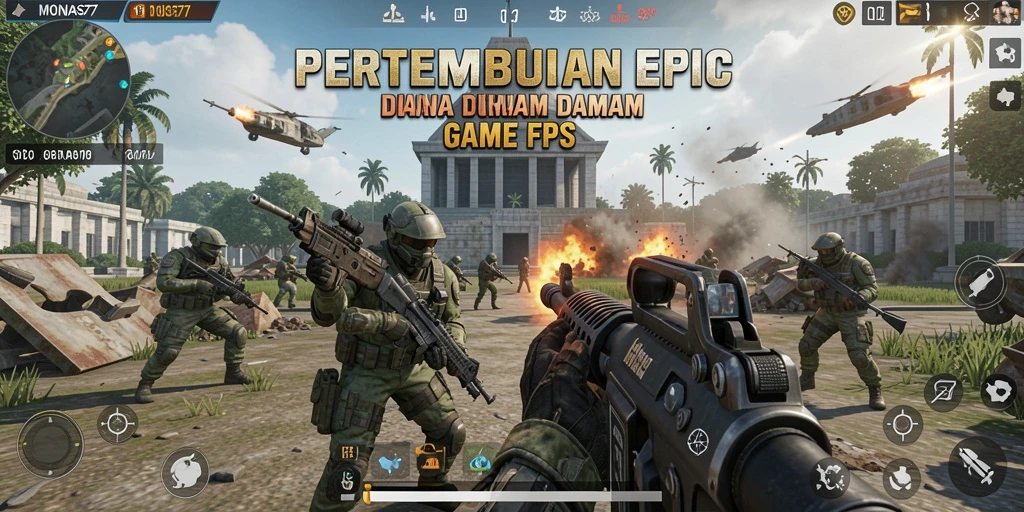 Gameplay intens di MONAS77 dengan aksi FPS yang mendebarkan.