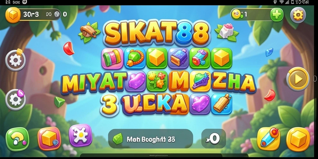 Tampilan gameplay SIKAT88 yang memikat dengan elemen warna-warni.