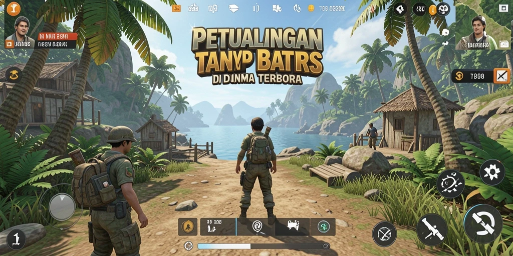 Screenshot TO288 menunjukkan petualangan seru dalam dunia terbuka.